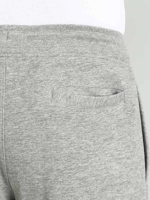Indian Terrain Men's Regular Fit Solid Grey Shorts